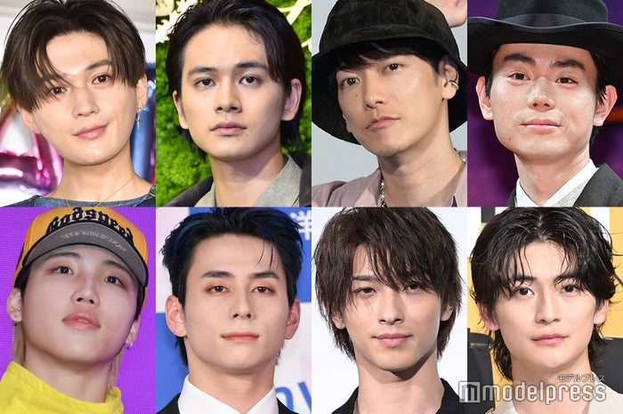 （上段左から時計回り）八木勇征、北村匠海、佐藤健、菅田将暉、高橋文哉、横浜流星、西洸人、SHUNTO （C）モデルプレス