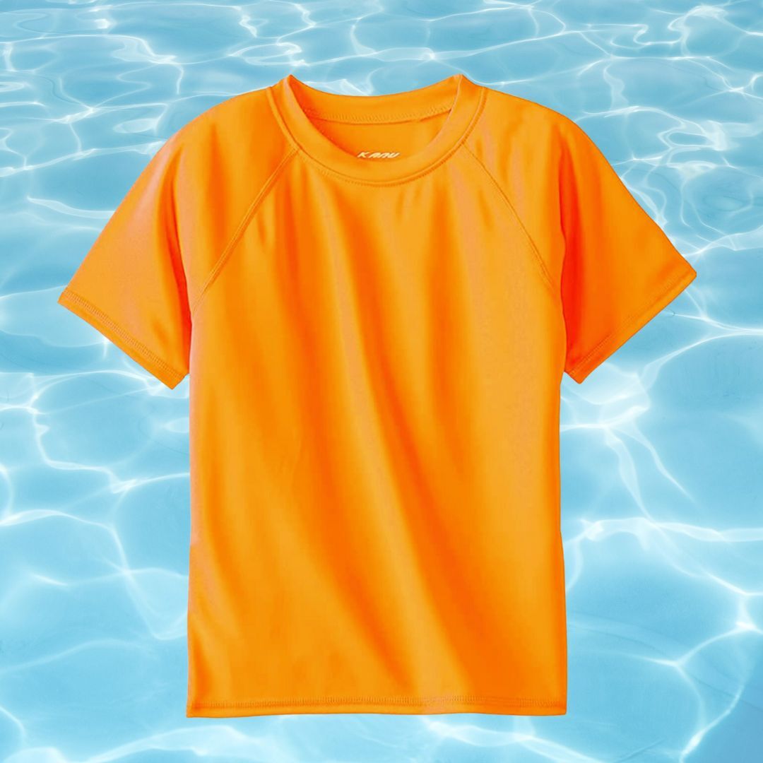 The orange rash guard