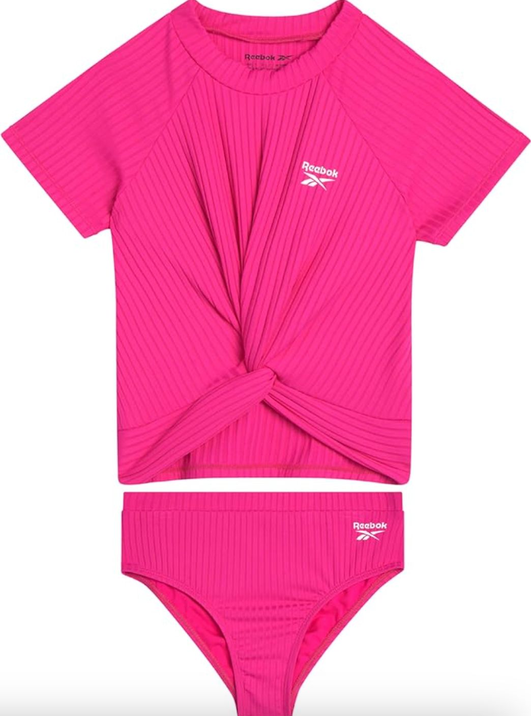 The neon pink tankini