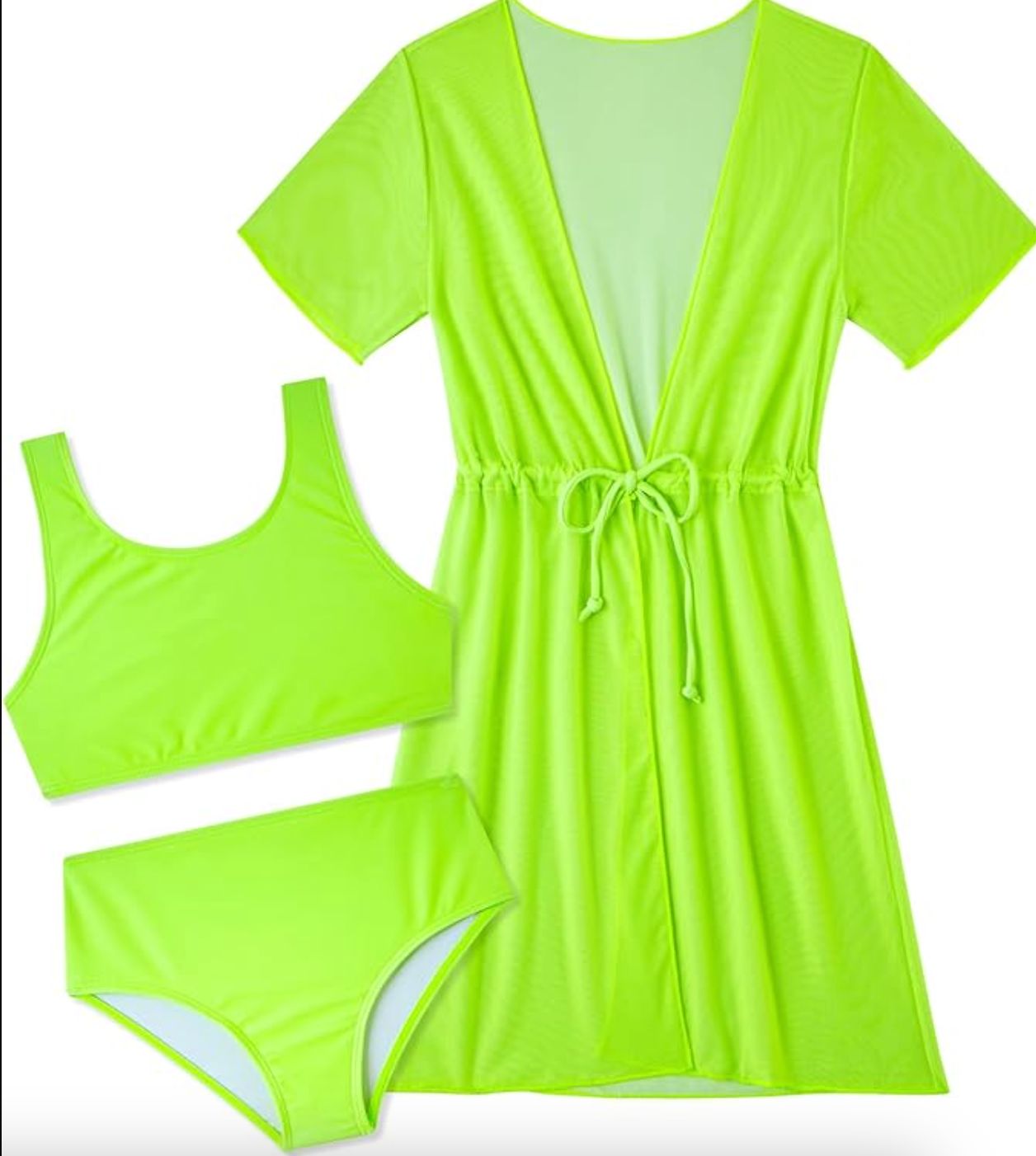 The bright green set