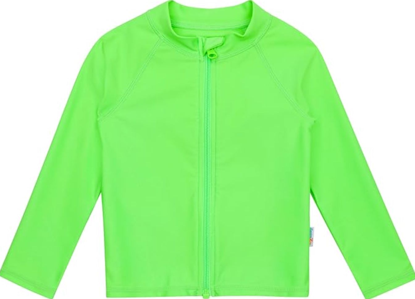 The neon green rash guard