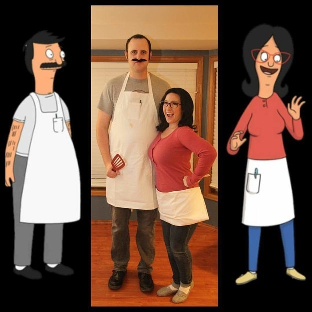 A couple dressed as characters from Bob&#x27;s Burgers