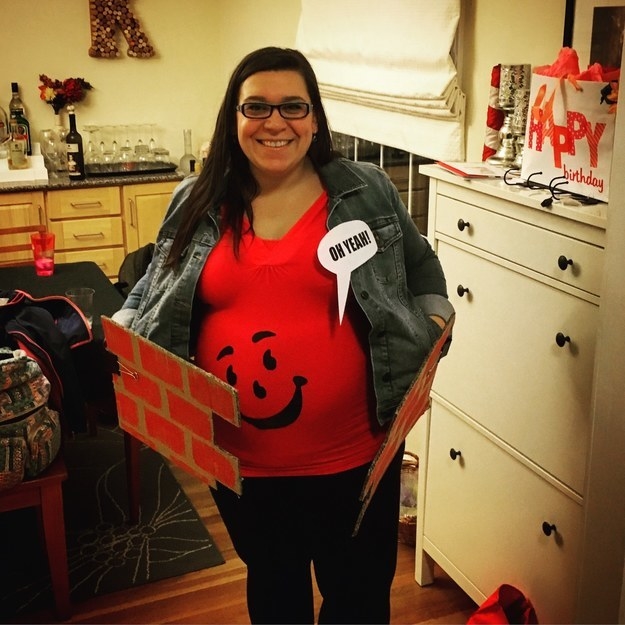 girl dressed as the Kool-aid man