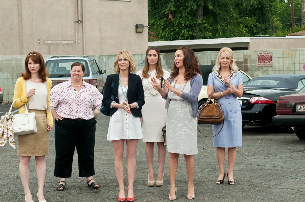 Bridesmaids including Melissa McCarthy and Kristen Wiig in &quot;Bridesmaids&quot; 