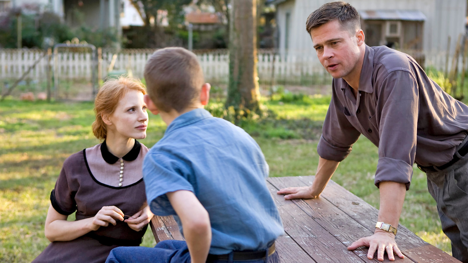 Jessica Chastain and Brad Pitt in &quot;The Tree of Life&quot;