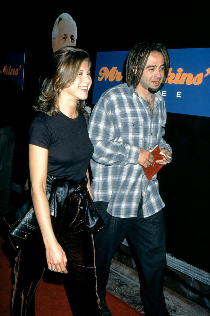 Jennifer Aniston and Adam Duritz attending the &quot;Mr. Jenkins Soiree&quot; in 1995