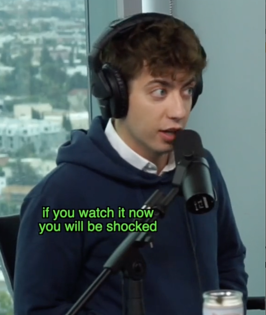 Kevin saying, &quot;if you watch it now you will be shocked&quot; in reference to the show