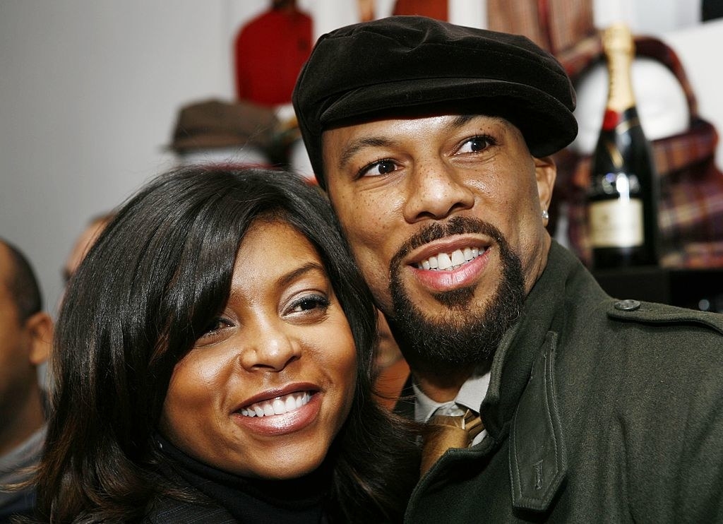 Taraji P. Henson and Common attend the launch of Common&#x27;s hat line in 2007