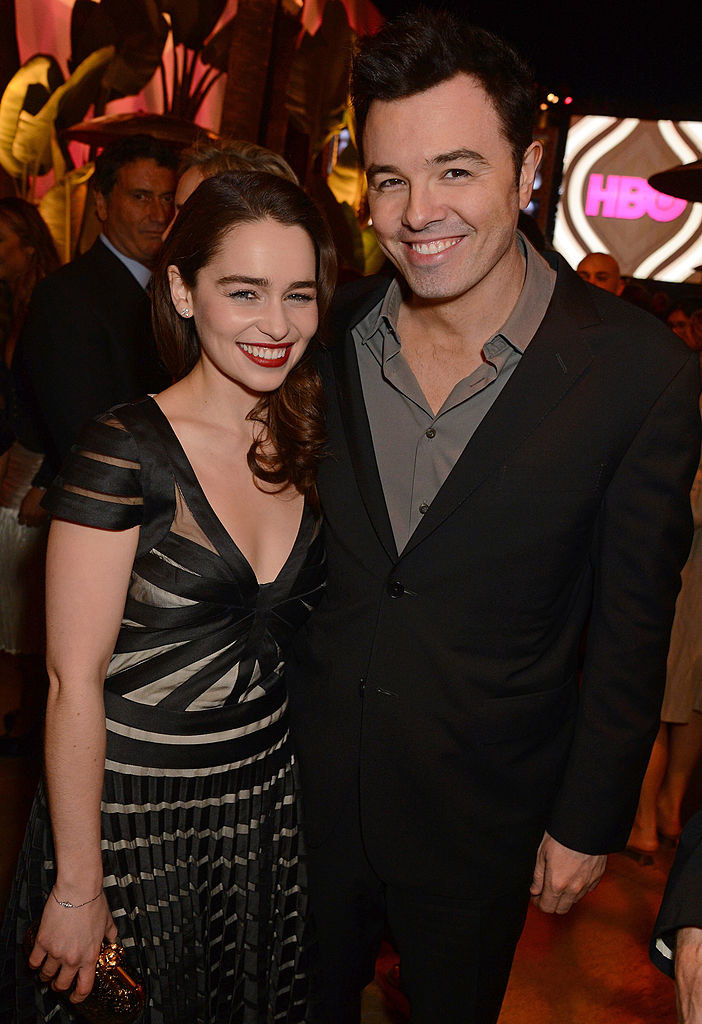 Clarke and McFarlane at a Golden Globes after party in 2013