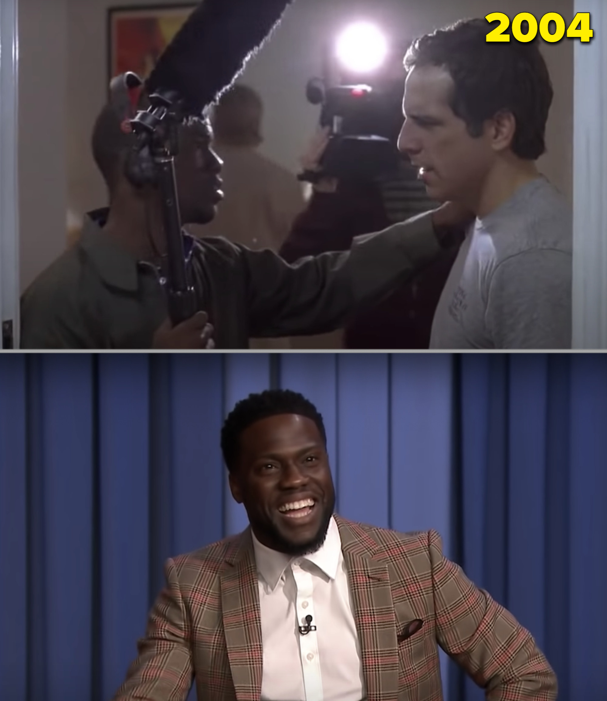 Kevin Hart as an extra in &quot;Along Came Polly&quot; vs. him on the &quot;Tonight Show&quot; in 2018