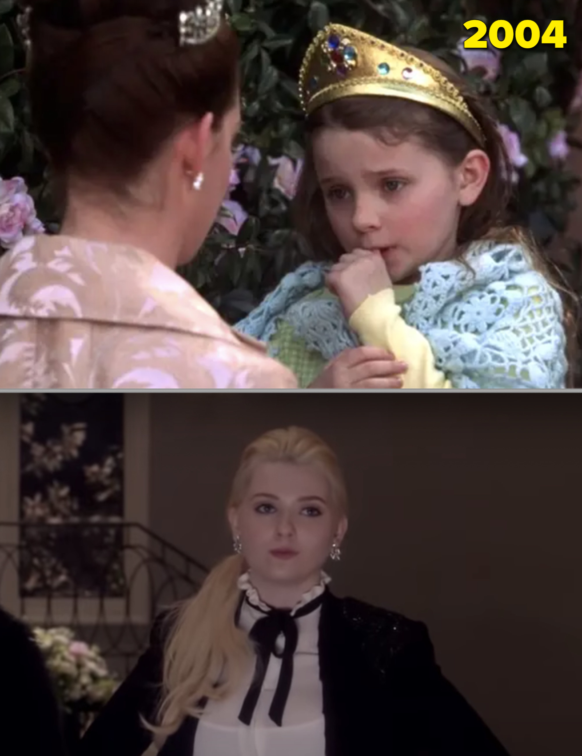 Abigail as a kind in &quot;Princess Diaries 2&quot; vs as a sorority sister in &quot;Scream Queens&quot;