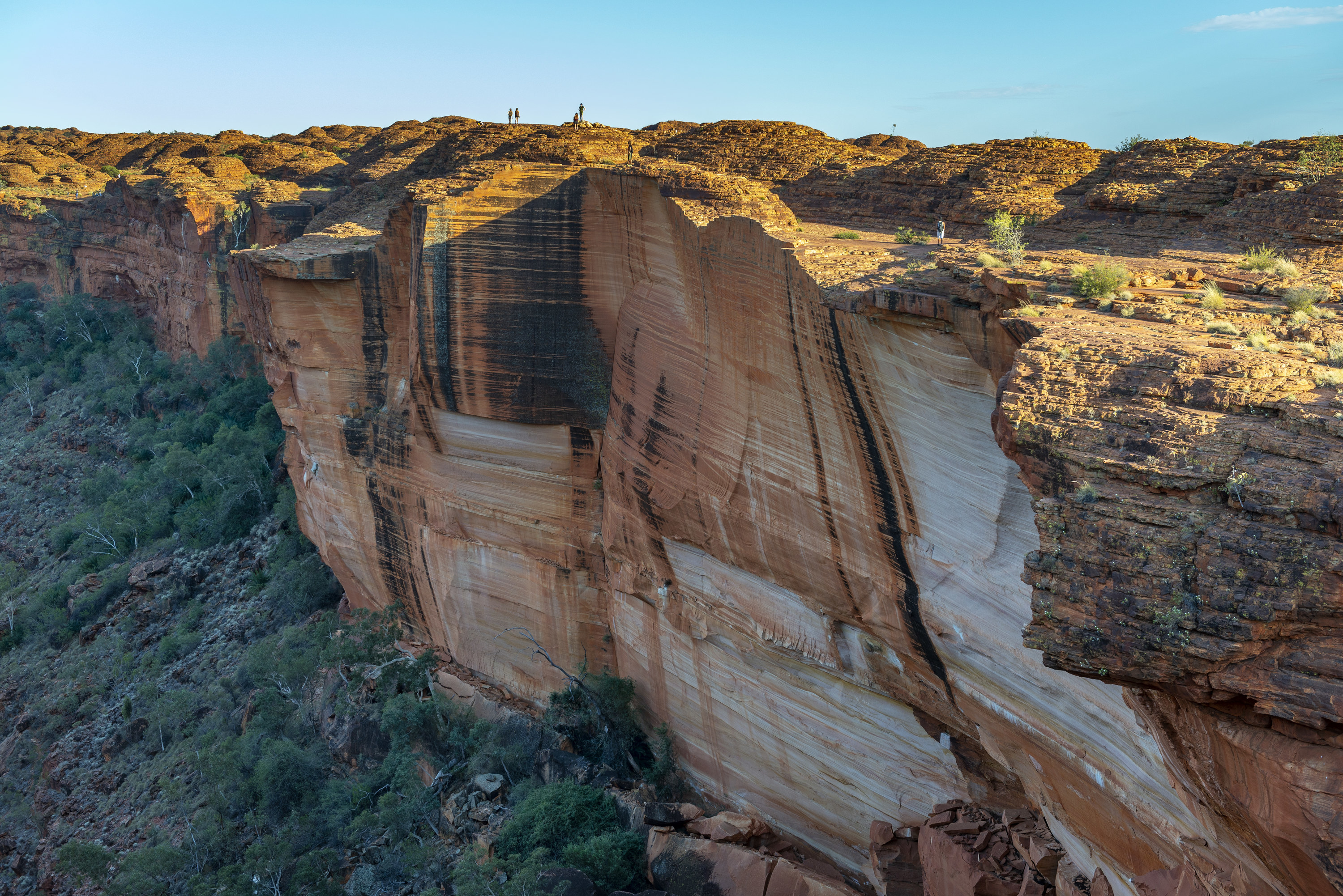 View from the rim of Kings Canyon, a canyon located at the western end of the George Gill Range in the Northern Territory