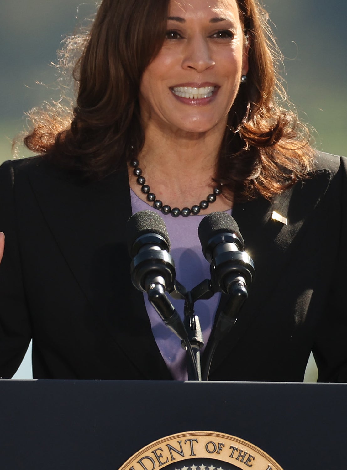 Kamala Harris at the 10th-anniversary celebration of the Martin Luther King, Jr. Memorial