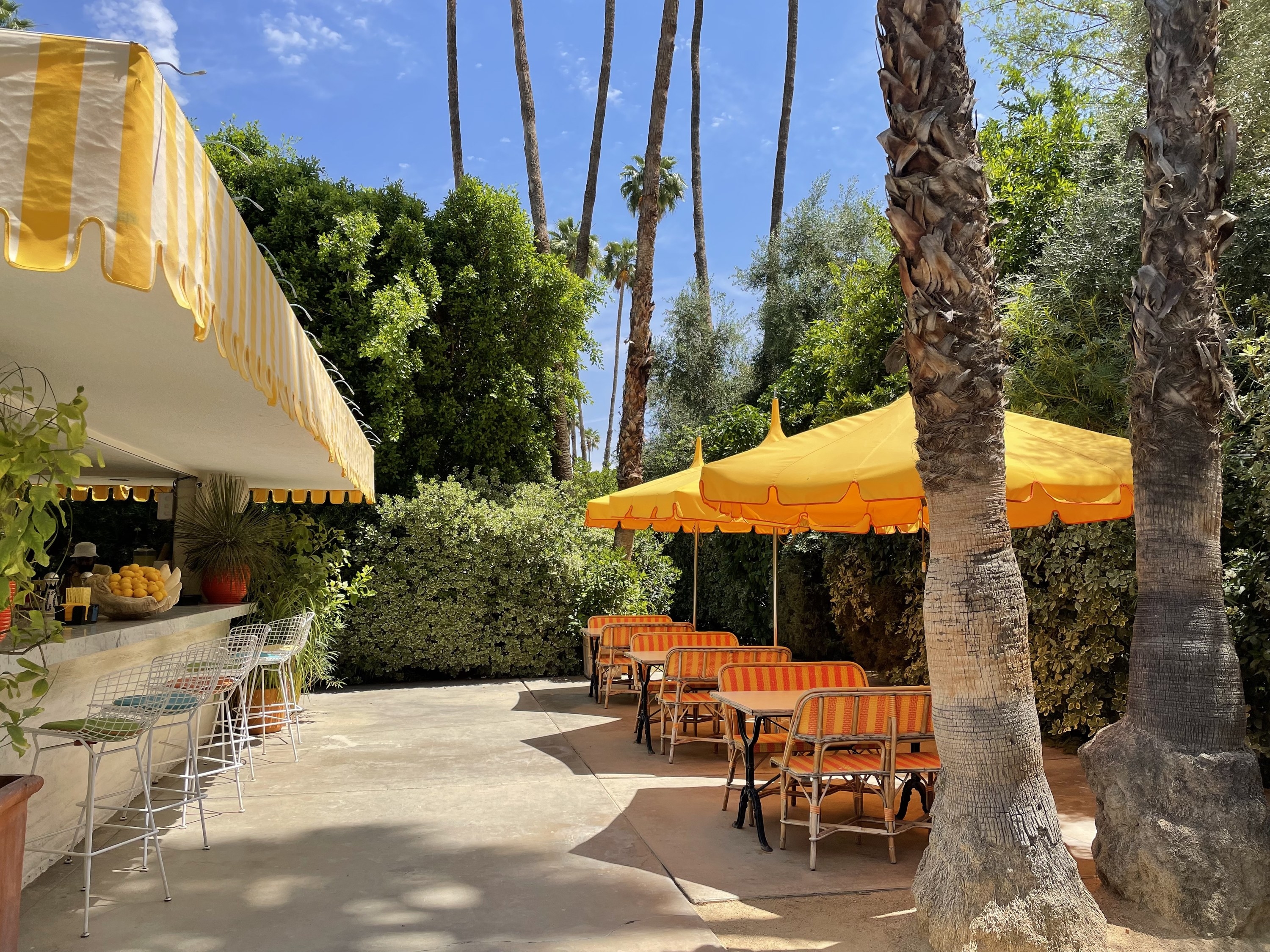 The &quot;Lemonade Stand&quot; bar outside on the Parker grounds