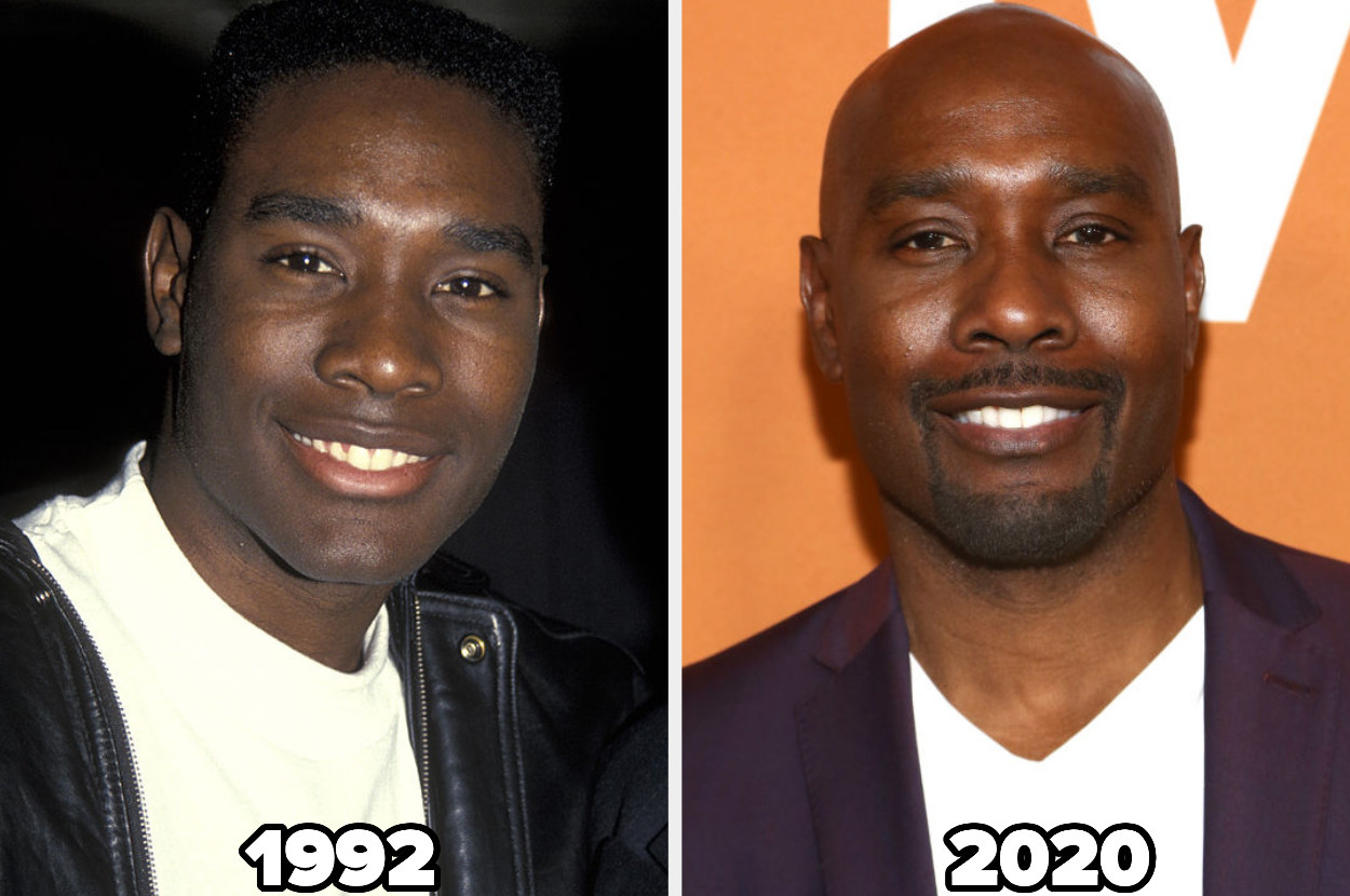 Morris Chestnut during a &quot;Boyz n the Hood&quot; press conference in 1992 and on the right at the LA Community screening of Warner Bros Pictures&#x27; &quot;Just Mercy&quot; in 2020