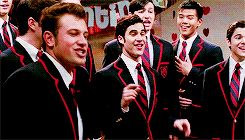 Blaine and The Warblers singing in &quot;Glee&quot;