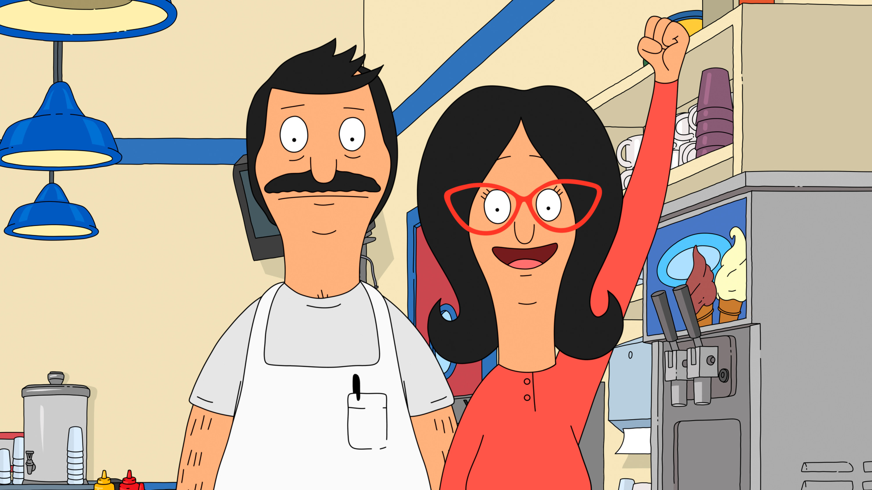 Bob and Linda in Bob&#x27;s Burgers