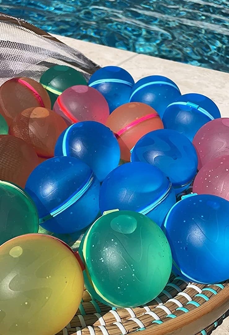Reviewer photo of filled reusable water balloons