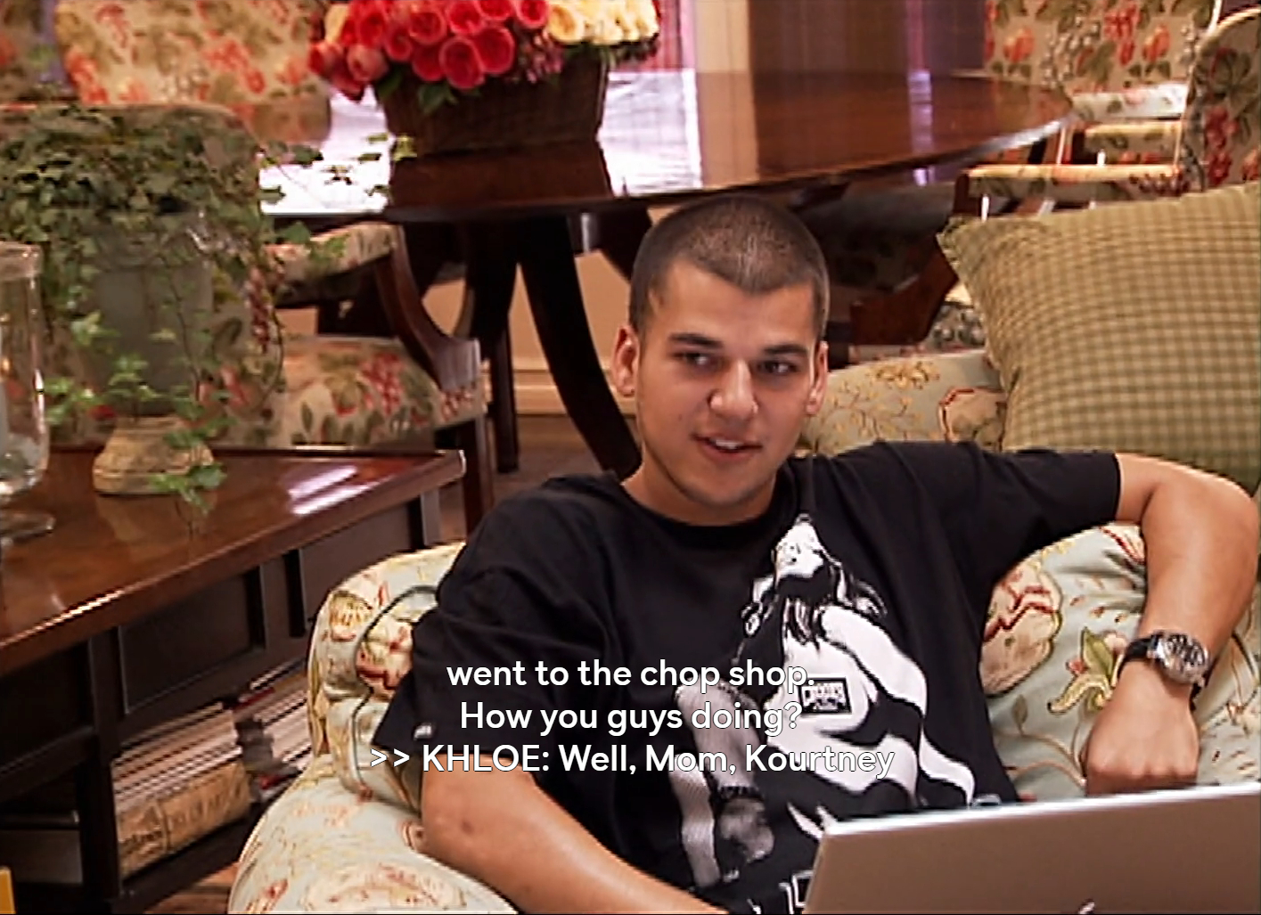 Rob Kardashian on season one of Keeping Up With The Kardashians