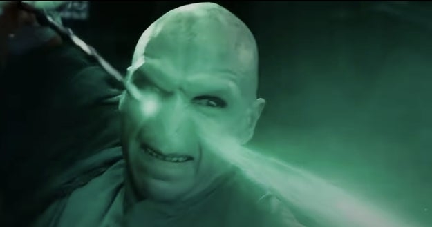 Voldemort casting a spell