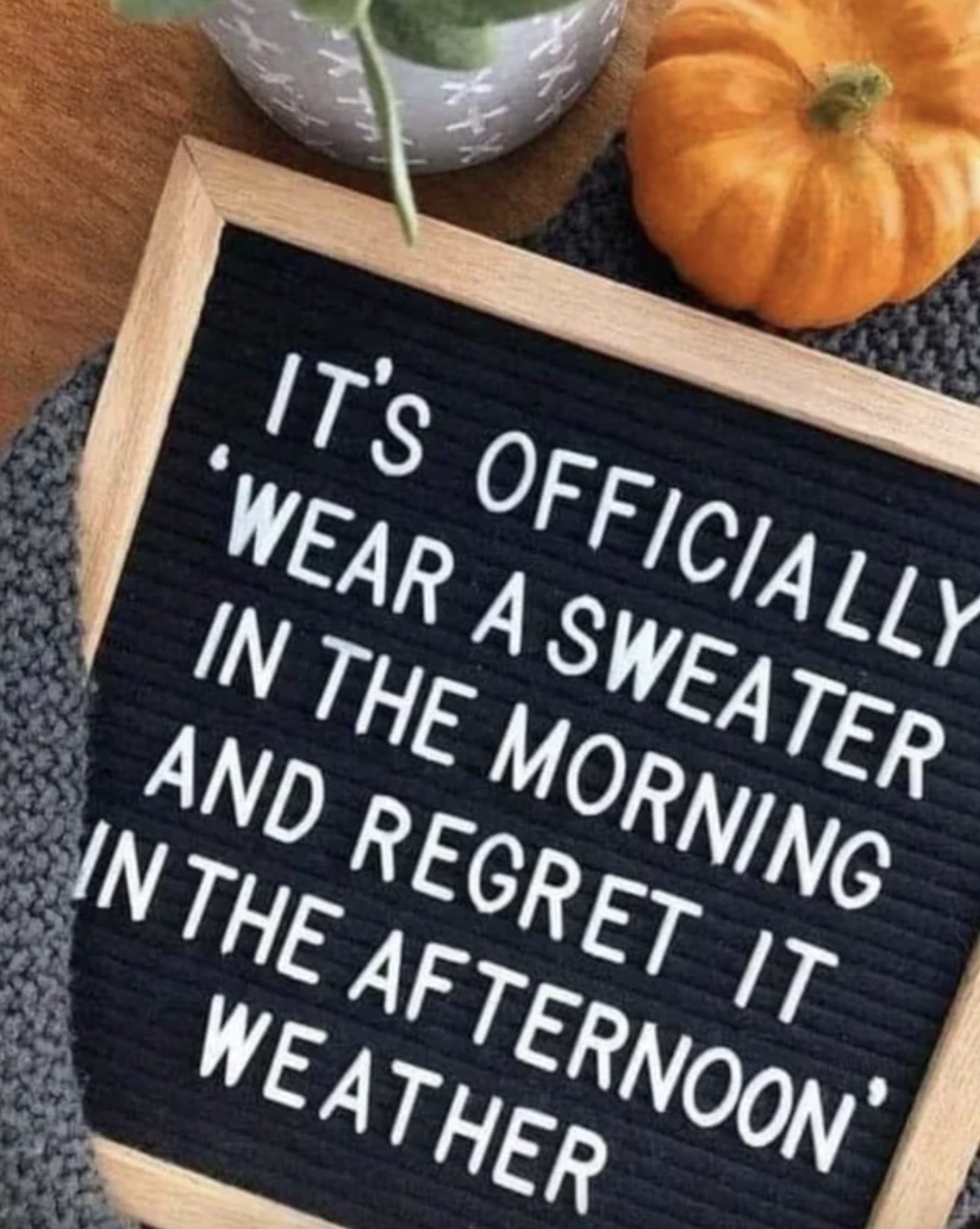 &quot;It&#x27;s officially wear a sweater in the morning and regret it in the afternoon weather&quot;