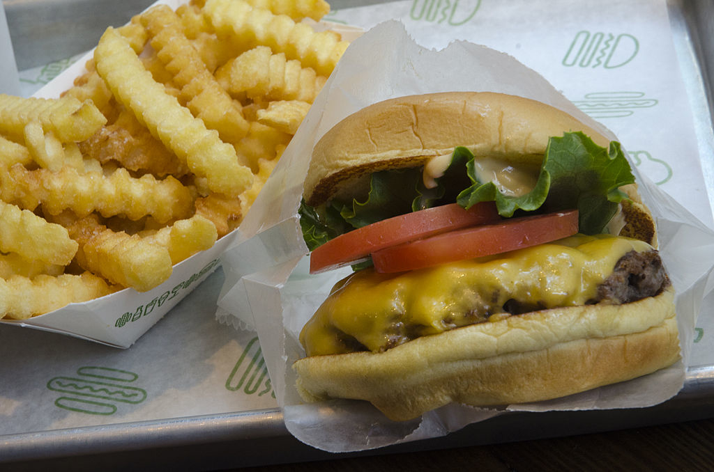 burger and fries