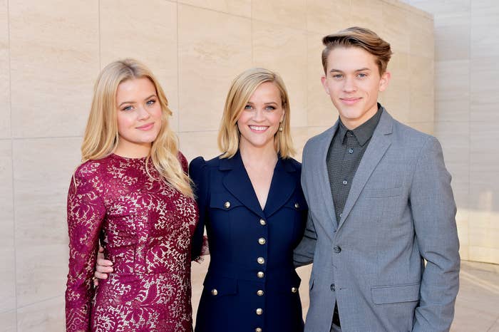 Reese smiling with Ava and Deacon