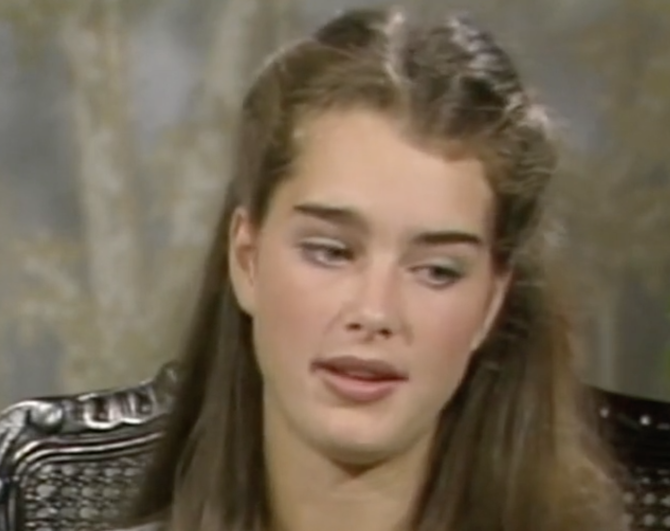 Closeup of Brooke Shields