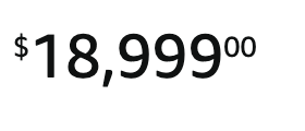 Price tag showing an amount of $18,999.00