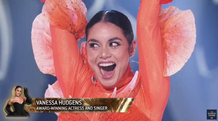 Closeup of Vanessa Hudgens on &quot;The Masked Singer&quot;