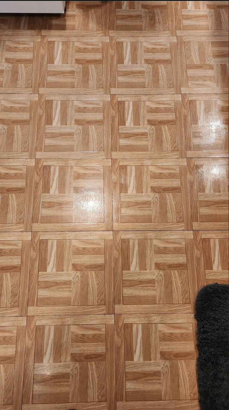 View of a hardwood floor