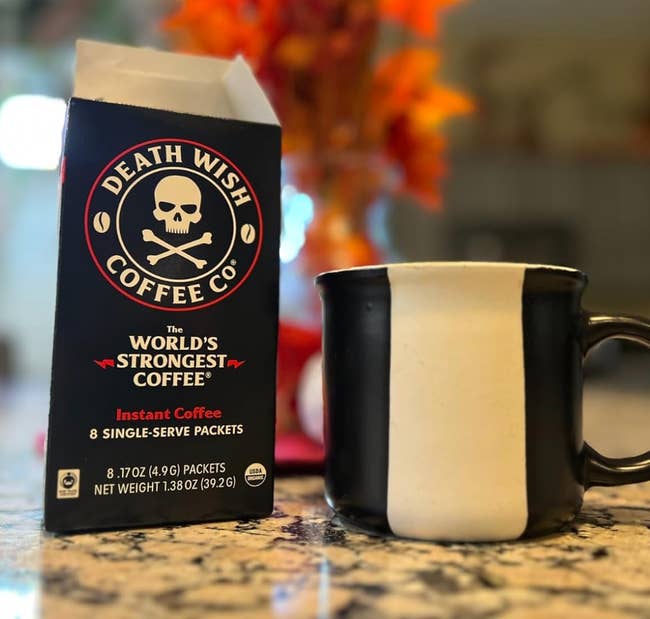 Death Wish Coffee's instant coffee pack with 