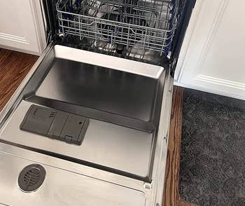 dishwasher looking clean after using the tablets