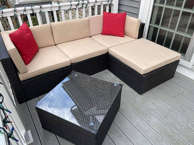 The outdoor sectional sofa