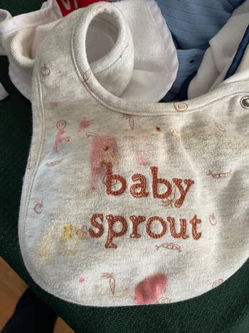 Baby bib with 