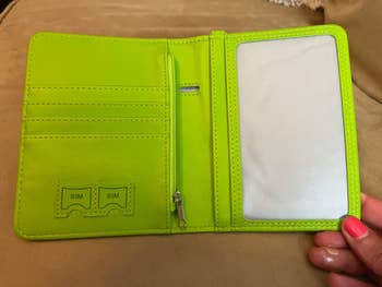 passport holder open