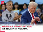 Barack Obama mocks Trump at Nevada rally: 'You would be worried if your grandpa acted like this'