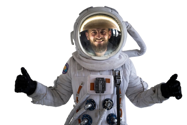 Bezpłatny plik PSD astronauta w skafandrze kosmicznym