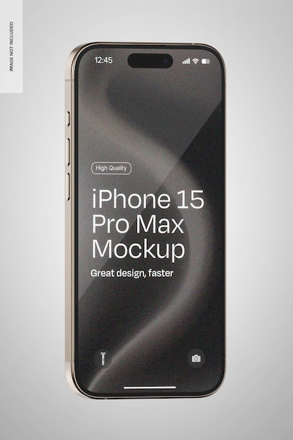 iPhone 15 Pro Max Mockup Widok z przodu