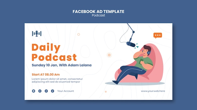 Podcast Na Antenie Szablon Facebook