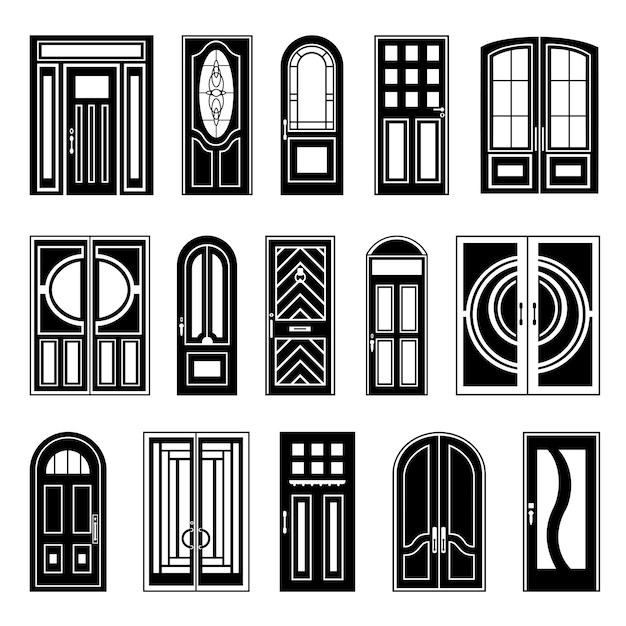 Kolekcja Domowych Drzwi Czarny Design