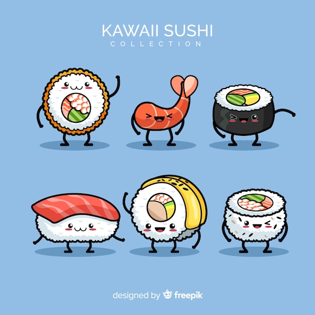 Kolekcja sushi Kawaii