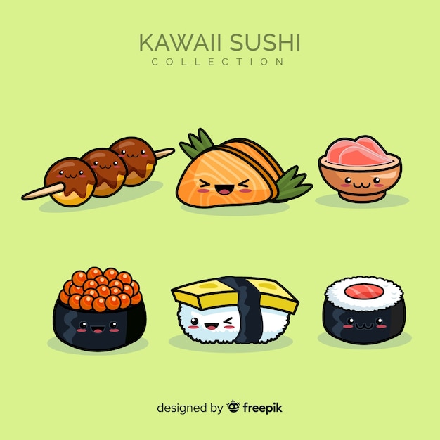 Kolekcja sushi Kawaii