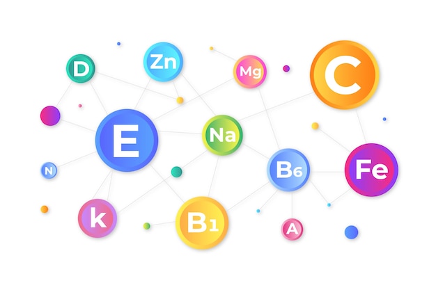 Bezpłatny plik Wektor niezbędny kompleks witamin i minerałów