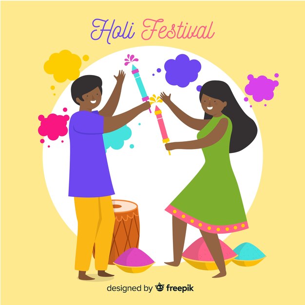 Płaski holi festiwalu tło