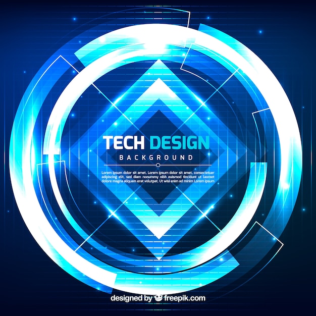 Bezpłatny wektor technologia tło w streszczenie styl