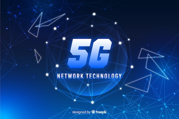 Bezpłatny wektor tło koncepcja gradientu 5g