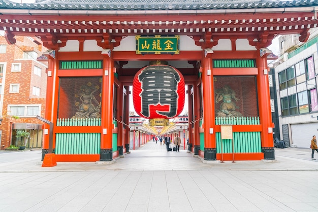 Foto gratuito bella architettura al tempio di sensoji intorno all&#39;asakusa zona in giappone