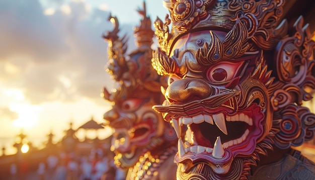 Foto gratuito celebrazione della giornata di nyepi in indonesia