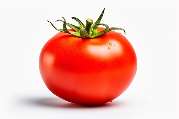 Foto gratuito foto di un pomodoro fresco rosso su sfondo bianco